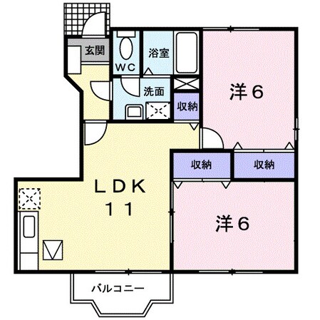 エクセールＫＩ　Ａの物件間取画像